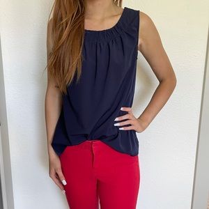 Navy Banana Republic Shell